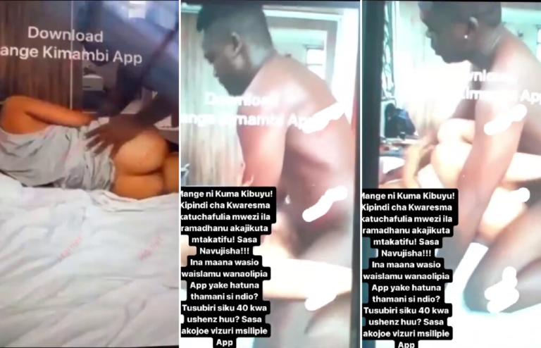 Leaked Tanzania Bongo singer Aslay porn video enjoying backdoor pleasures